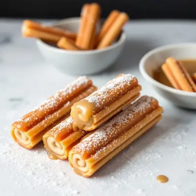 Churros con Dulce de Leche